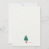 Vorbereitung der Weihnachtseinladung Einladung (Rückseite)