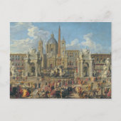 Vorbereitung des Feuerwerkbilds 2 Postkarte (Vorderseite)