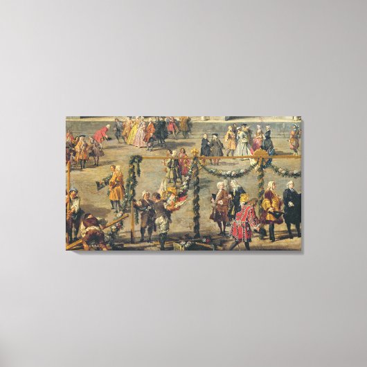 Vorbereitung des Firework-Displays Leinwanddruck (Vorderseite)