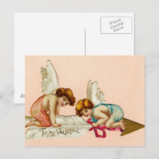 Vorbereitung des Pfeils der Liebe Postkarte (Vorne/Hinten)