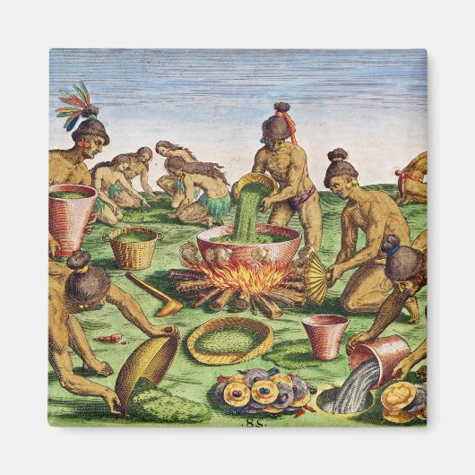 Vorbereitung eines Festes, aus "Brevis" Magnet (Vorne)