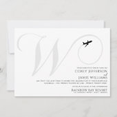 Vorbereitung für den Start der ersten Hochzeit Einladung (Vorderseite)