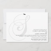 Vorbereitung für den Start der ersten Hochzeit Einladung (Vorderseite)