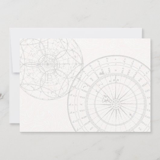 Vorbereitung für eine erste Hochzeit Einladung (Rückseite)