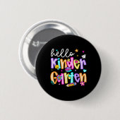 Vorbereitung Hello Kindergarten Zurück zur Schule Button (Vorne & Hinten)