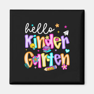 Vorbereitung Hello Kindergarten Zurück zur Schule  Magnet