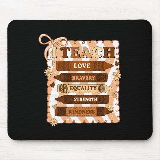 Vorbereitung Ich unterrichte schwarze Geschichte M Mousepad (Vorne)