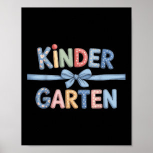 Vorbereitung Kindergarten-Lehrer-Team-Bow Zurück z Poster