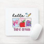 Vorbereitung Mädchen Ck Zur Schule Hallo Dritte Kl Mousepad (Mit Mouse)