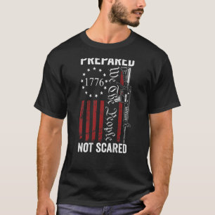 Vorbereitung nicht erschreckt 2. Änderung Ar15 Rif T-Shirt