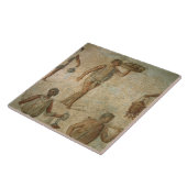 Vorbereitungen für ein Bankett, Fragment des Fliese (Seite)