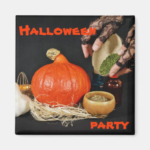 Vorbereitungen für ein Halloween-Andenken Magnet