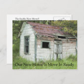 Vorbereitungen - schnelles Adressenwechsel Ankündigungspostkarte (Vorne/Hinten)