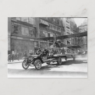 Vorbereitungsparade, Flugzeug, Vintage Postkarte