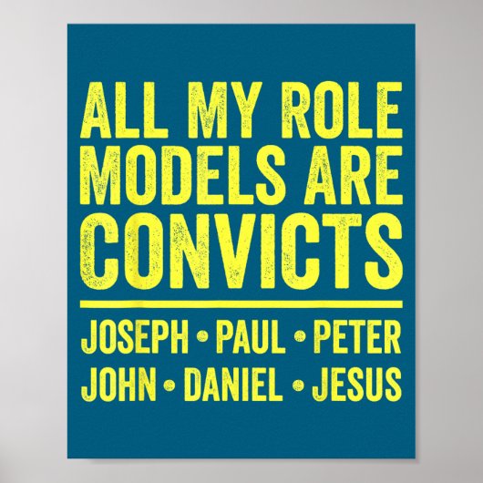 Vorbildfiguren sind Sträflinge joseph paul peter j Poster (Vorne)