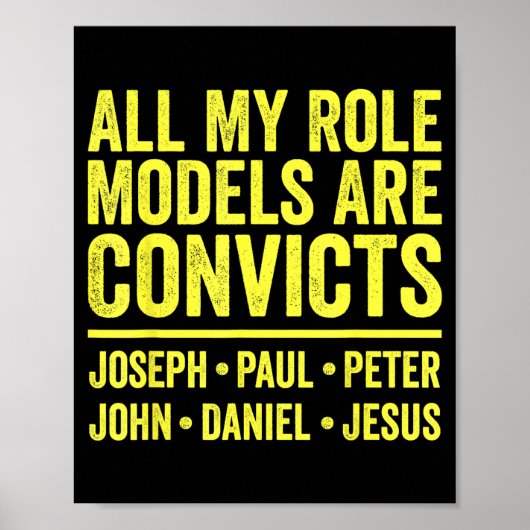 Vorbildfiguren sind Sträflinge joseph paul peter j Poster (Vorne)