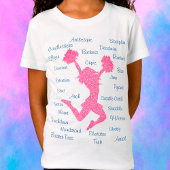 Vorbildliche Begriffe Typografie Pink & Blue T - S T-Shirt
