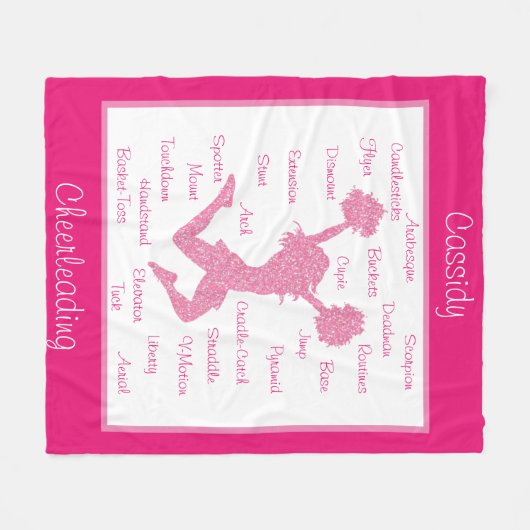 Vorbildliche Begriffe Typografie Pink Fleece Blank (Vorderseite (Horizontal))