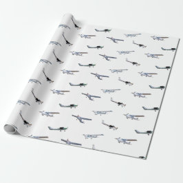 Vorbildliche Cessna-Flugzeuge im Flug Geschenkpapier