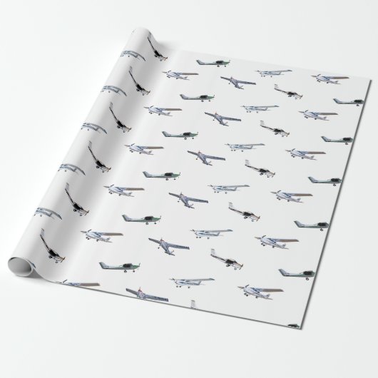Vorbildliche Cessna-Flugzeuge im Flug Geschenkpapier (Ungerollt)