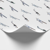 Vorbildliche Cessna-Flugzeuge im Flug Geschenkpapier (Ecke)