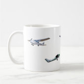 Vorbildliche Cessna-Flugzeuge im Flug Kaffeetasse (Links)