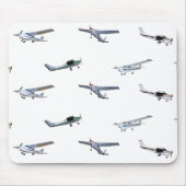 Vorbildliche Cessna-Flugzeuge im Flug Mousepad (Vorne)