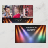 Vorbildliche Headshot-Visitenkarte-Schauspieler u. Visitenkarte (Vorne/Hinten)