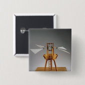 Vorbildliche Rekonstruktion von da Vincis Entwurf Button (Vorne & Hinten)