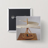 Vorbildliche Rekonstruktion von da Vincis Entwurf Button (Vorne & Hinten)