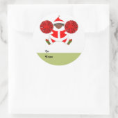 Vorbildliche Weihnachtsgeschenke Runder Aufkleber (Tasche)