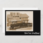 Vorbildliche Zug-Einladungen Einladung (Vorne/Hinten)