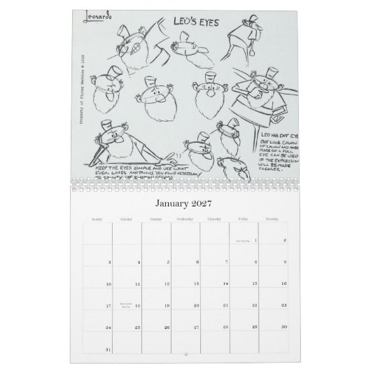 Vorbildlicher Blattkalender LEONARDO 2010 Kalender (Jan 2027)