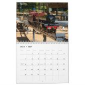 Vorbildlicher Dampf-Lokomotivwandkalender Kalender (Mär 2027)