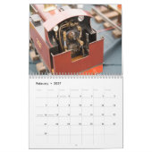 Vorbildlicher Dampf-Lokomotivwandkalender Kalender (Feb 2027)