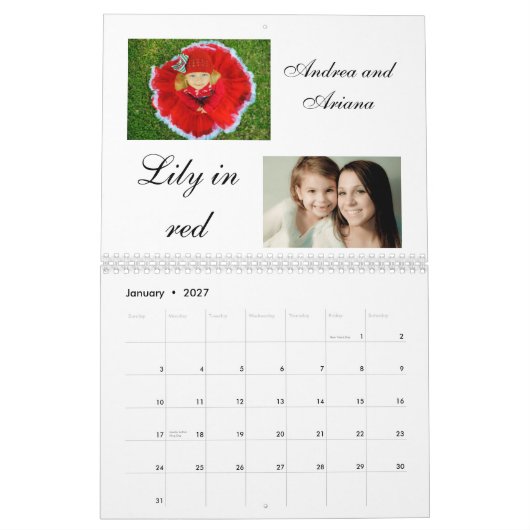 Vorbildlicher Kalender des Quell2011 (Jan 2027)