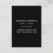 Vorbildliches Foto-großes Visitenkarte (Rückseite)