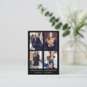 Vorbildliches Foto-großes Visitenkarte (Stehend Vorderseite)