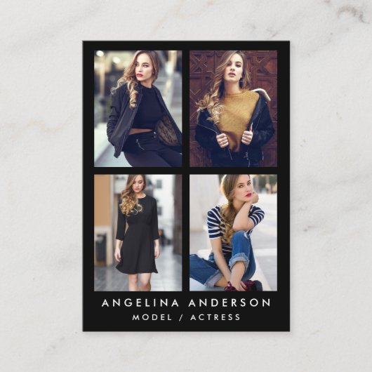 Vorbildliches Foto-großes Visitenkarte (Vorderseite)