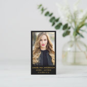 Vorbildliches Schauspieler-Foto-berufliches Visitenkarte (Stehend Vorderseite)