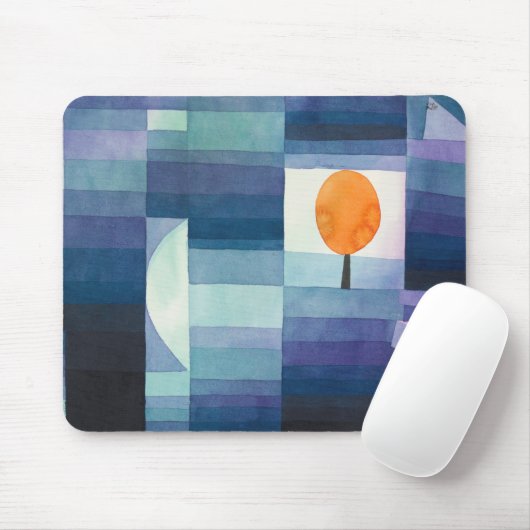 Vorbote der abstrakten Herbstwasserfarbe Paul Klee Mousepad (Mit Mouse)