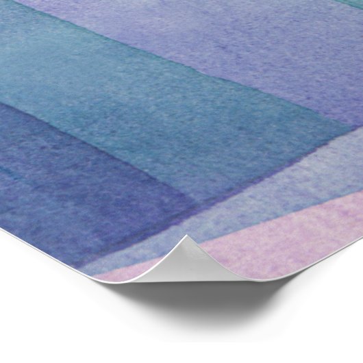 Vorbote der abstrakten Herbstwasserfarbe Paul Klee Poster (Ecke)