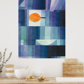 Vorbote der abstrakten Herbstwasserfarbe Paul Klee Poster (Küche)