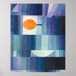 Vorbote der abstrakten Herbstwasserfarbe Paul Klee Poster