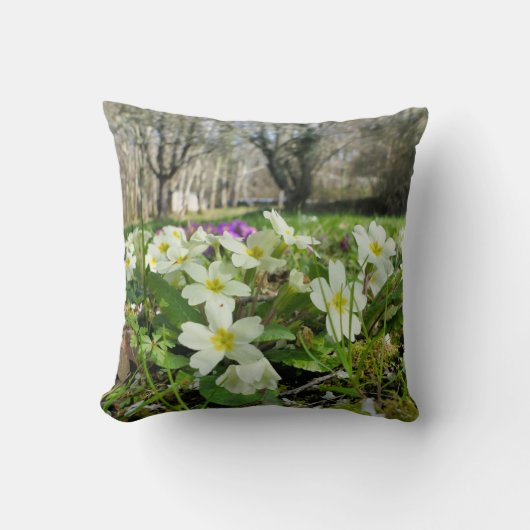 Vorbote des Spring Throw Cushion Kissen (Vorderseite)