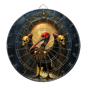 Vorboter des Goldenen Tors Der nächtliche Pelikan Dartscheibe