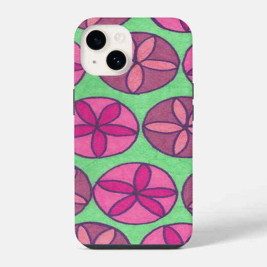 Vorbürgerliche Blumen iPhone Hülle (Rückseite)