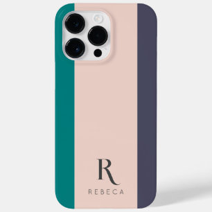 Vordefinierte Drei-Farben-Blockfarbe Rosa Aquamari Case-Mate iPhone 14 Pro Max Hülle