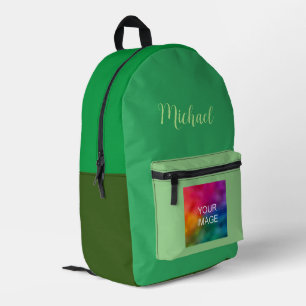 Vordefinierte grüne Farbtöne Typname Bedruckter Rucksack