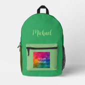 Vordefinierte grüne Farbtöne Typname Bedruckter Rucksack (Vorderseite)